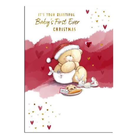Baby's 1st Ever Christmas Forever Friends Christmas Card